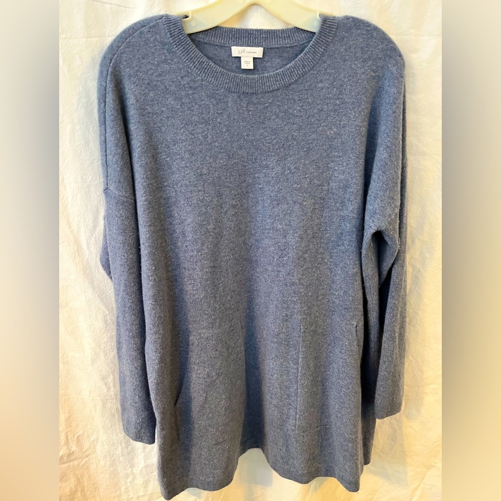 Light Lavender Cashmere  Sweater Tunic by J Jill
